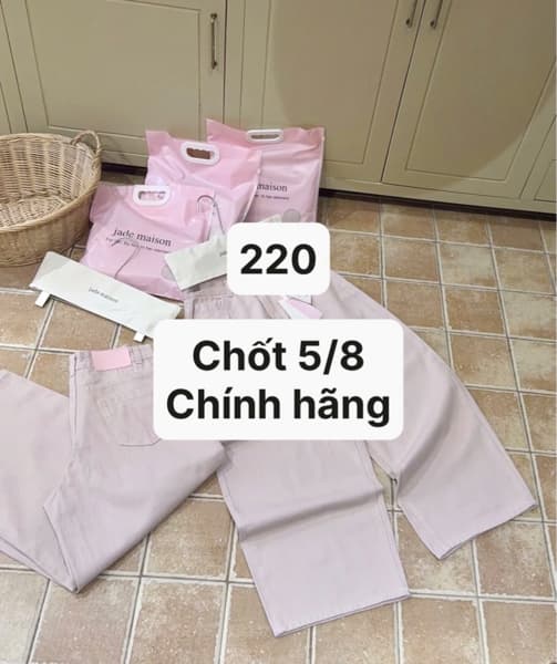 05/08 Quần jeans suông hồng JADE MAISON #T5803 - L