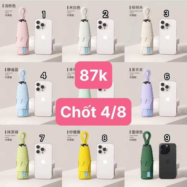 04/08 Ô mini có móc treo #N04830 - m10 đỏ mận