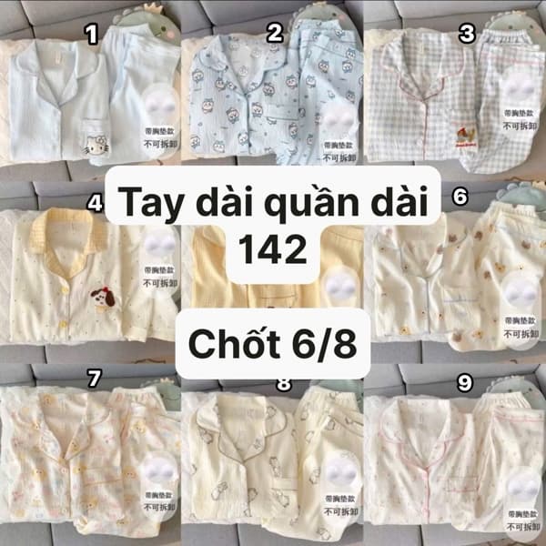 06/08 Bộ pijama dài hoạ tiết #M060822 - m5 - M