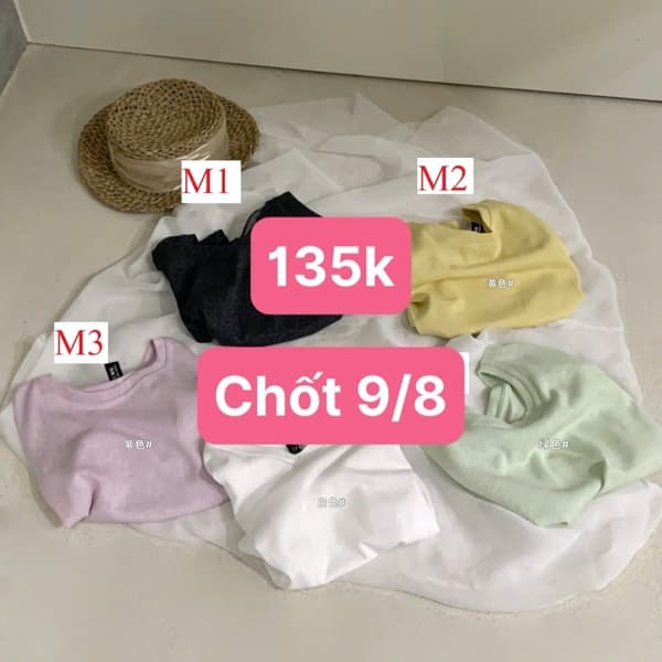 09/08 Áo thun giấy WGWE #N09822 - m2 vàng - M