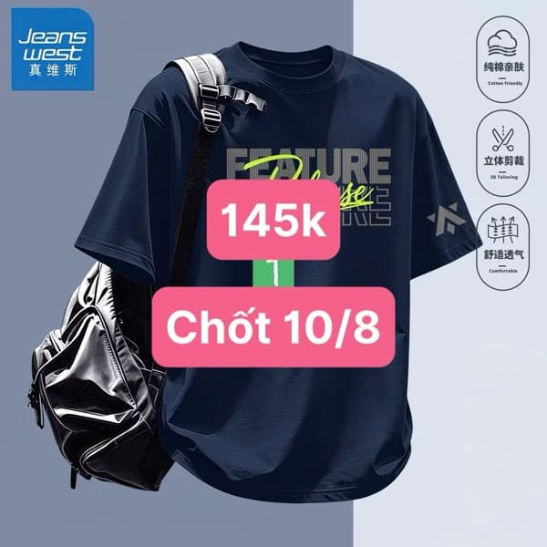 10/08 Áo thun JEANSWEST FEATURE RELEASE #N10828 - m12 - XL