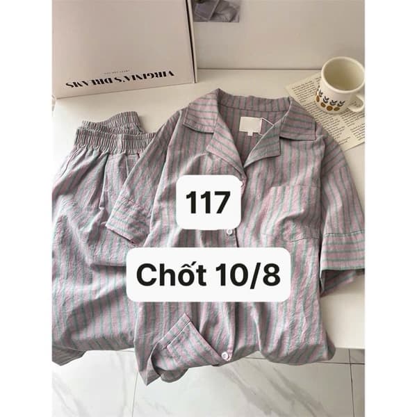 10/08 Bộ pijama nữ hoạ tiết mặc nhà #M100803 - m2 - L