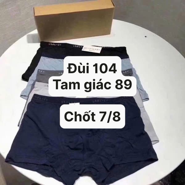 07/08 Set 5c quần sịp nam xuất Nhật #L7801 - Tam giác - XL
