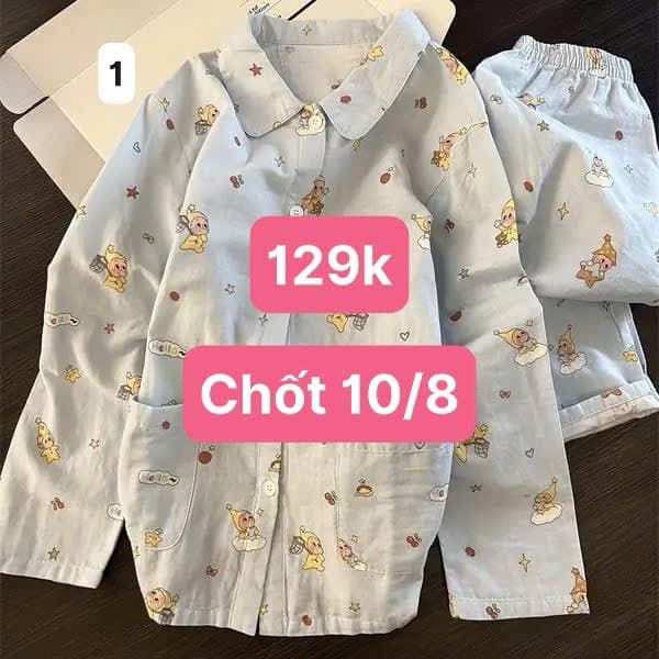10/08 Bộ pijama dài Twinkle Little Star #N10844 - M1 - L