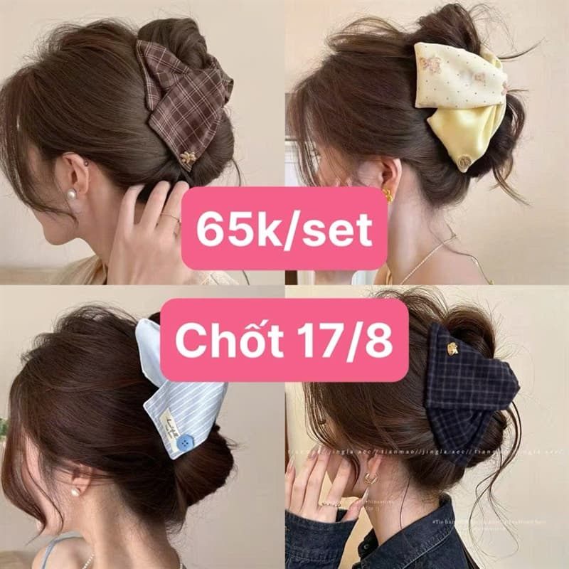 17/08 Set 4c kẹp tóc tiểu thư #N17838