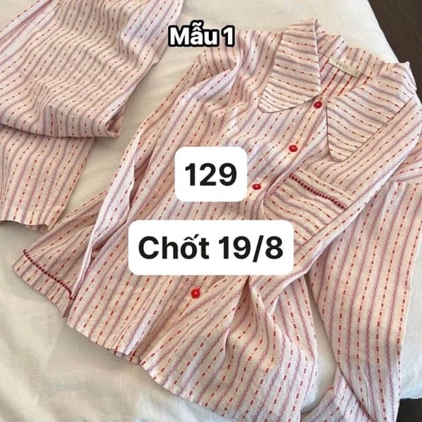 19/08 Bộ mặc nhà nữ dài tay #N19833 - m3 - 2XL