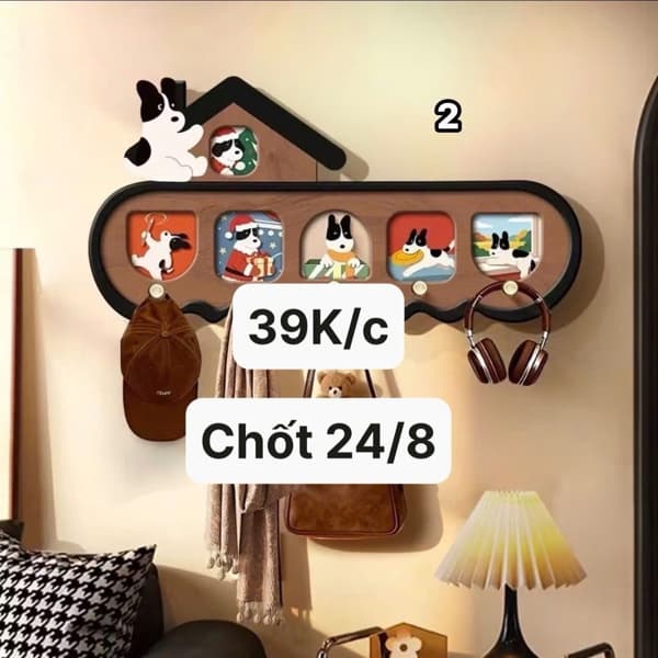 24/08 Giá treo đồ hoạt hình #M240818 - m3