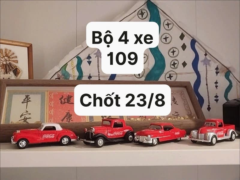 23/08 Bộ 4 xe hợp kim Coca-Cola #L23801