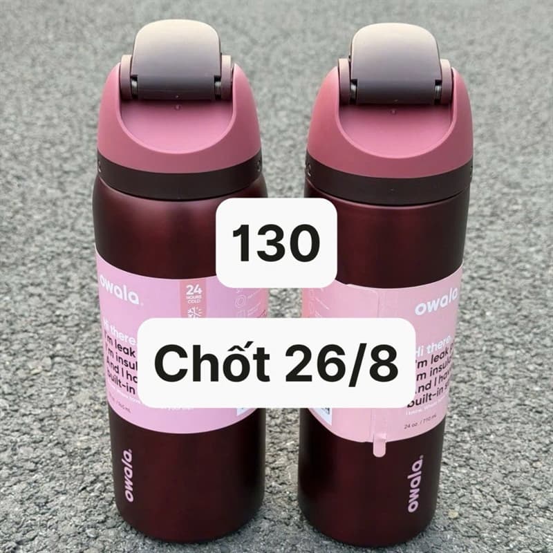 26/08 Bình giữ nhiệt OWALA tone màu black cherry #L26801