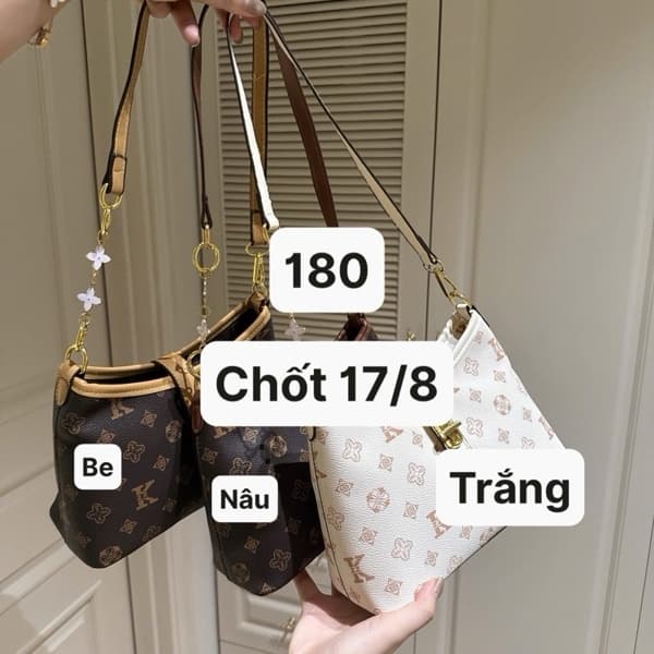 17/08 Túi kẹp nách CHONGYAO chữ K #8003 - Nâu đậm