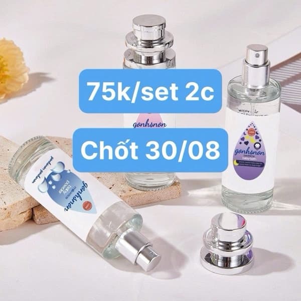 30/08 Set 2 chai nước hoa mini (giá 1c) #N300811 - Tím