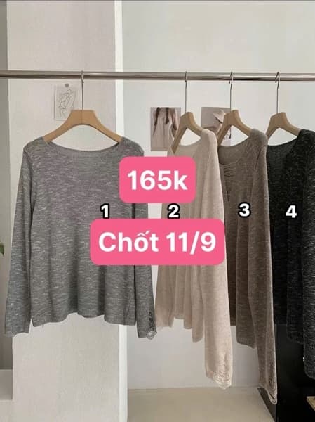 11/09 Áo len lưới dài tay nữ #N11908 - M3