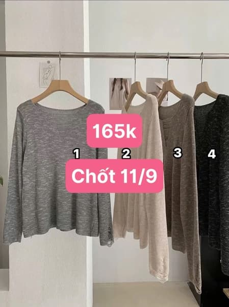11/09 Áo len lưới dài tay nữ #N11908 - M2