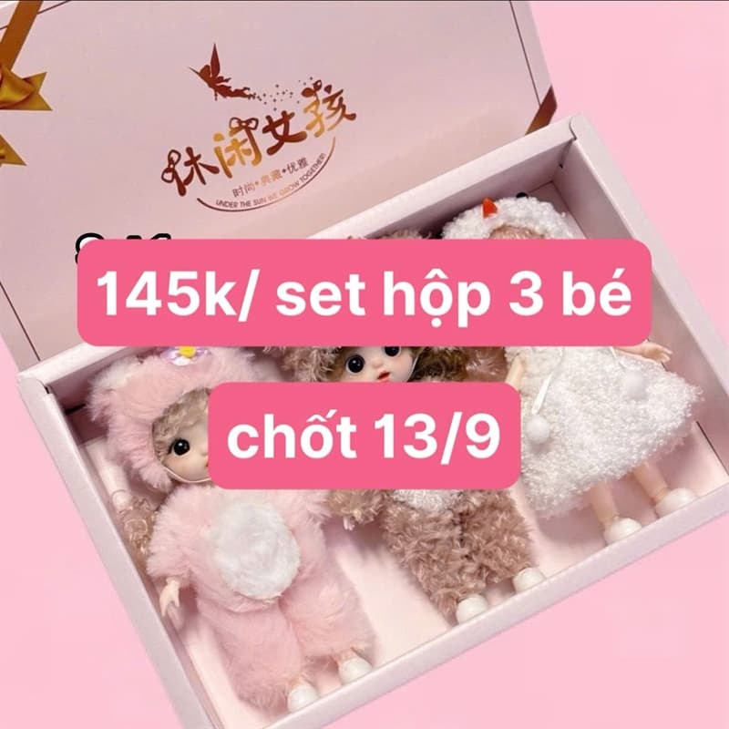 13/09 Set hộp 3 búp bê công chúa #N13920 - Set 2