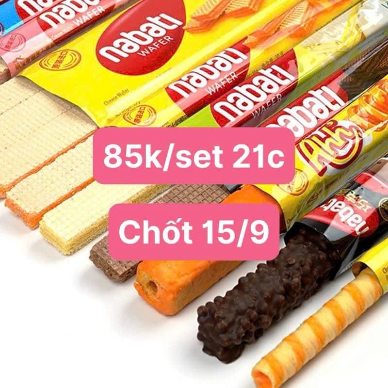 15/09 Combo bánh xốp Nabati mix vị #N15942