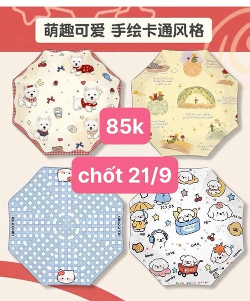 21/09 Ô hoạ tiết hoạt hình cho bé #N21905 - m2 kitty hồng
