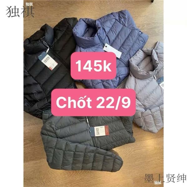 22/09 Áo phao lông vũ #M250938 - M1 đen - XL